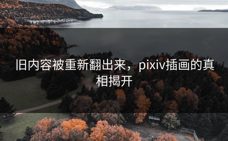 旧内容被重新翻出来，pixiv插画的真相揭开