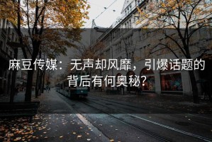 麻豆传媒：无声却风靡，引爆话题的背后有何奥秘？