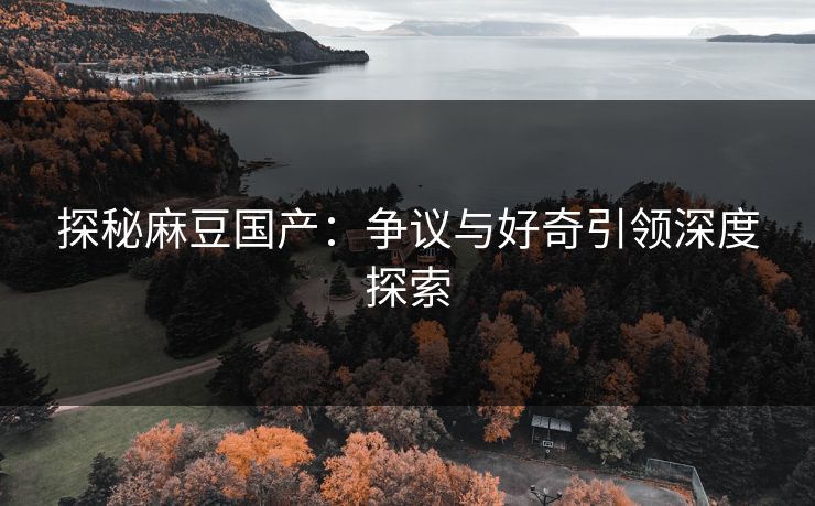 探秘麻豆国产：争议与好奇引领深度探索